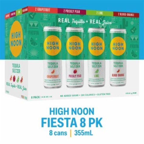 High Noon Fiesta Tequila Seltzer 8 - Cans (355 ml)