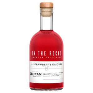 On The Rocks Cruzan Strawberry Daiquiri Ready to Drink Cocktail (375 ml)