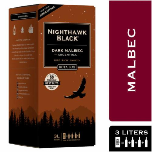 Bota Box Nighthawk Black Dark Malbec (Single/3L Box)