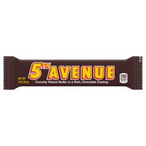 5TH AVENUE Rich Chocolate Coated Crunchy Peanut Butter Candy Bar (2 oz)