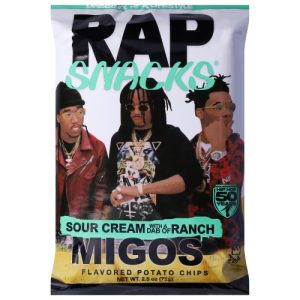 Rap Snacks Sour Cream with a Dab of Ranch Potato Chips (Single/2.5 oz)