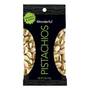 Wonderful Pistachios Roasted & Salted (Single/5.00 OZ Plastic Bag)