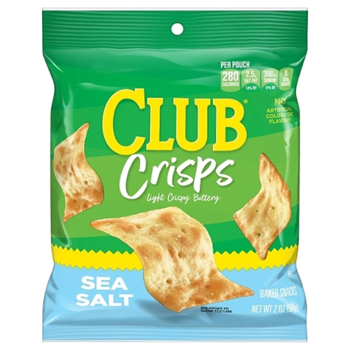 Club Crisps Sea Salt  (Single/2 oz)