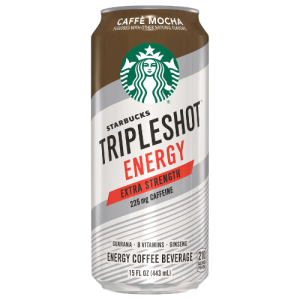 Starbucks Triple Shot Energy Extra Strength Caffè Mocha (Single/15 oz)