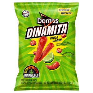 Doritos Dinamita Rolled Tortilla Chips Chile Limon Flavored (4 Oz)