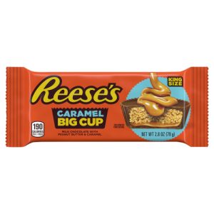 REESE'S Big Cup Caramel Milk Chocolate Peanut Butter Cups Candy Pack, (2 Pieces) (2.8 oz)