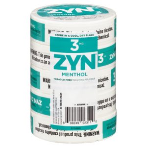 Zyn 3 mg Menthol Nicotine Pouches (5 ea)
