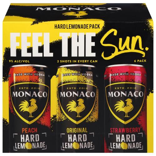 Monaco Feel the Sun Hard Lemonade 6 - Cans (12 oz)