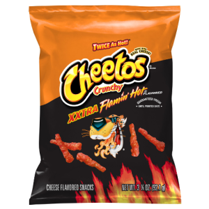 Cheetos Crunchy Cheese Flavored Snacks XXTRA Flamin' Hot Flavored 3 (1/4 Oz)