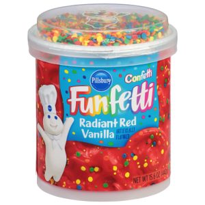 Pillsbury Confetti Funfetti Radiant Red Vanilla Frosting (15.6 oz)