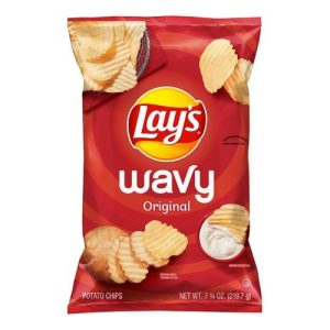 Lay's Wavy Potato Chips Original (Single/7.75 OZ Foil Bag)
