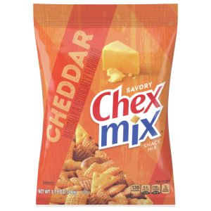 Chex Mix Snack Party Mix Cheddar, Savory Pub Mix Snack Bag, (3.75 oz)