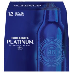 Bud Light Platinum Beer Beer, Bottles, 6% ABV (12 Pack/12 FL OZ)