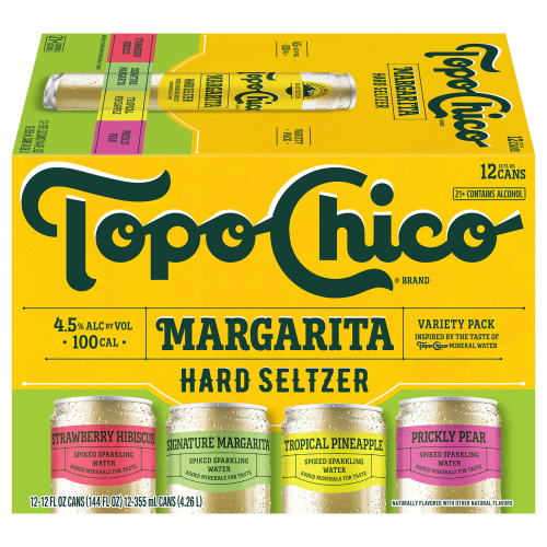 Topo Chico Margarita Hard Seltzer Variety Pack 4.5% ABV 12-oz seltzer cans (12 pack)