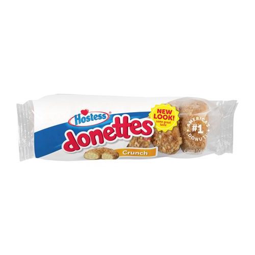 Hostess Donettes Mini Donuts Crunch (Single/4.00 OZ Plastic Wrapper)