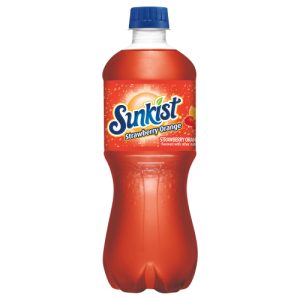 Sunkist Strawberry Orange Soda Bottle (20 Fl Oz)