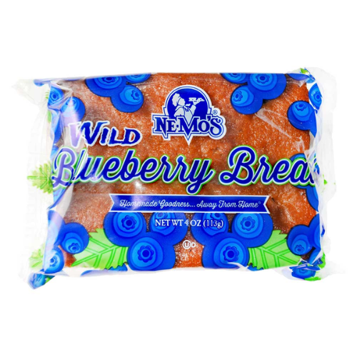 Ne-Mo's Bakery Wild Blueberry Bread (Single/4 oz)