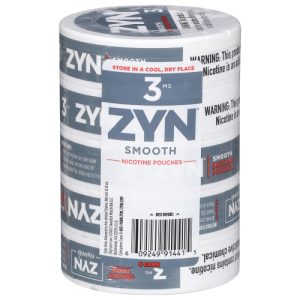 Zyn 3 mg Smooth Nicotine Pouches 5 - Cans (0.21 oz)