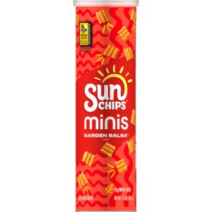 SunChips Minis Whole Grain Snacks Garden Salsa Flavored 3 (3/4 Oz)