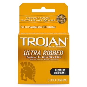 Trojan Ultra Ribbed (3 Pack/Regular)