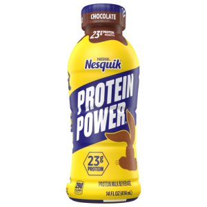 NESQUIK Protein Power Chocolate Protein Milk Drink Ready to Drink . (14 fl oz)