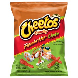 Cheetos Crunchy Cheese Flavored Snacks Flamin' Hot Limon Flavored 2 (3/4 Oz)