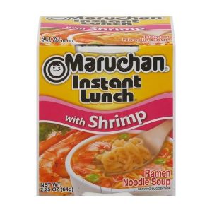 Maruchan Instant Lunch Ramen Noodle Soup with Shrimp (Single/2.25 OZ Styrofoam Cup)