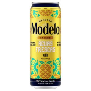 Modelo Spiked Aguas Frescas Pina Flavored Malt Beverage Can, 4.5% ABV (24 fl oz)