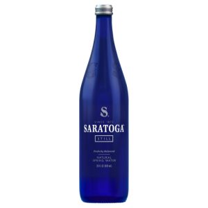 Saratoga Still Spring Water Glass Water Bottle, (28 Oz)