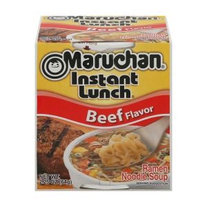Maruchan Instant Lunch Ramen Noodle Soup Beef (Single/2.25 OZ Styrofoam Cup)