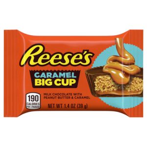 REESE'S Big Cup Caramel Milk Chocolate Peanut Butter Cups Candy Pack, (1.4 oz)