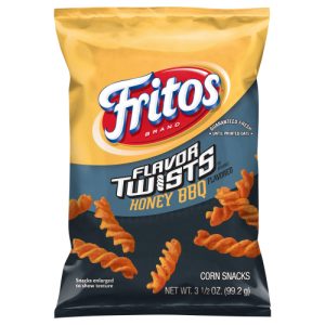 Fritos Flavor Twists Corn Snacks Honey BBQ Flavored 3 (1/2 Oz)