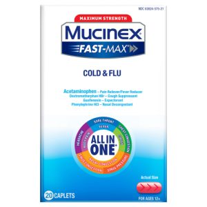 MUCINEX® FAST-MAX® Caplets - Cold & Flu . (6/20 ct)