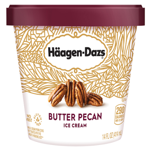 Haagen-Dazs Butter Pecan Ice Cream (Single/14 oz)