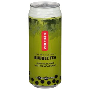 Pocas Taiwan Classic Matcha Flavor with Tapioca Pearls Bubble Tea (16.5 fl oz)
