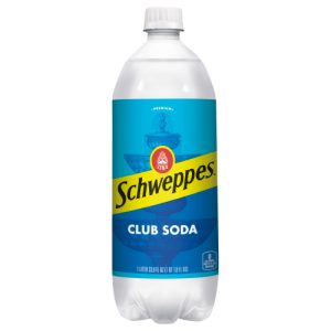 Schweppes Club Soda 1 L bottle