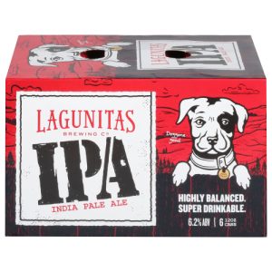 Lagunitas Brewing Co IPA Beer 6 - Cans (12 oz)