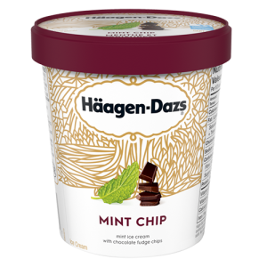 Haagen-Dazs Mint Chip Ice Cream (Single/14 oz)