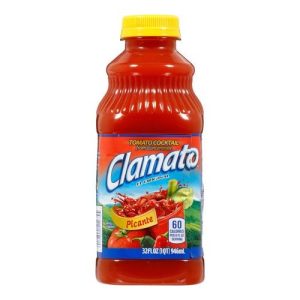 Clamato Picante Tomato Cocktail Juice (Single/32 oz)