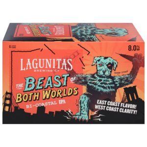 Lagunitas Brewing Co Bi-Coastal IPA The Beast of Both Worlds Beer 6 - Cans (12 oz)