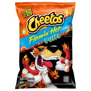 Cheetos Puffs Cheese Flavored Snacks Flamin' Hot Flavored 2 (1/8 Oz)