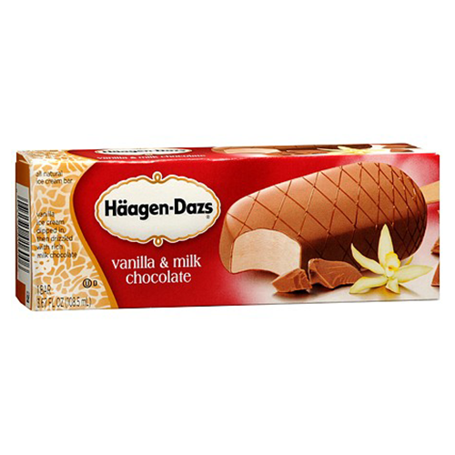 Häagen-Dazs Vanilla Milk Chocolate Ice Cream Bar (Single/3 oz)