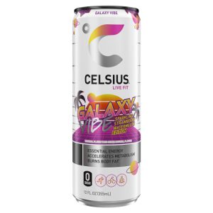 Celsius Live Fit Galaxy Vibe Energy Drink Sparkling Strawberry Watermelon (12 Fl Oz)