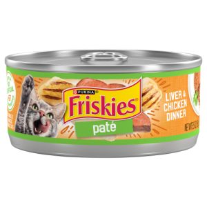 Purina Friskies Pate Wet Cat Food Liver & Chicken Dinner - . Can (5.5 oz)