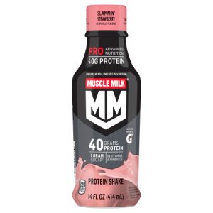 Muscle Milk Non-Dairy Protein Shake Slammin' Strawberry Artificially Flavored Bottle (14 Fl Oz)