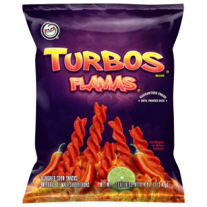 Sabritas Flavored Corn Snacks Turbos Flamas (4 Oz)