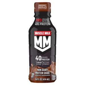 Muscle Milk Pro Series Non-Dairy Protein Shake Knockout Chocolate Artificially Flavored Bottle (14 Fl Oz)