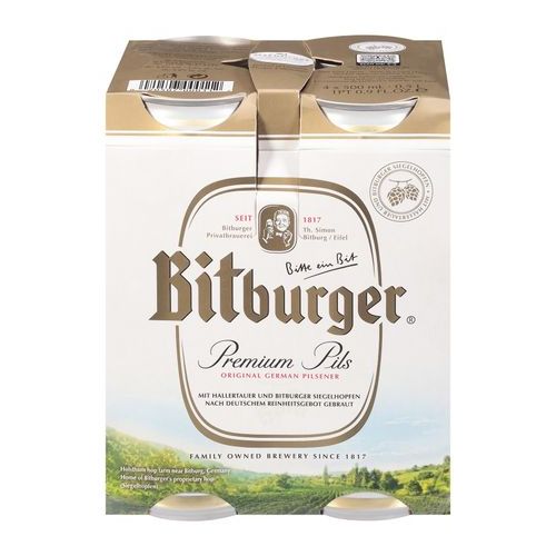 Bitburger Premium Pils Can (4 Pack/16 FL OZ Can)