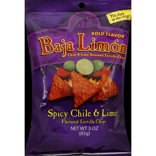 El Sabroso EL SABROSO TORT CHIPS BAJA LIMON (3 OZ)