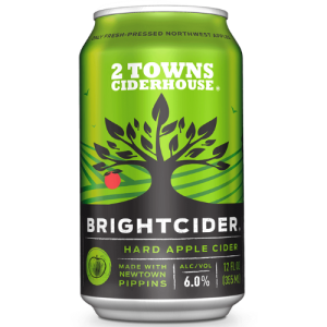 2 Towns Ciderhouse Brightcider (6 Pack/12 oz Can)